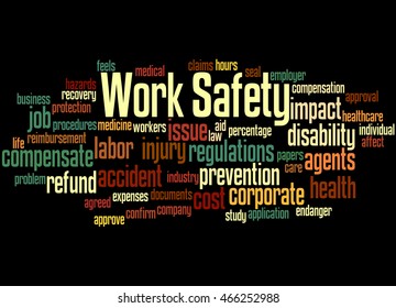 Work Safety Word Cloud Concept On Stock Illustration 466252988 