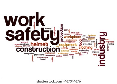 Work Safety Word Cloud Concept