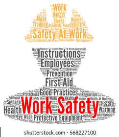 Work Safety Word Cloud Concept Stock Illustration 568227100 | Shutterstock