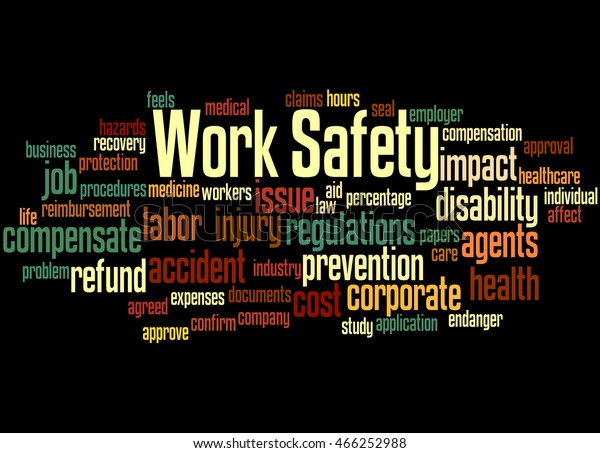 Work Safety Word Cloud Concept On Stock Illustration 466252988 ...