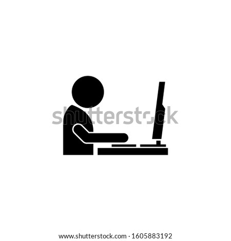 working on a computer illsutration 