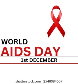 World AIDS Day. world aids day  awareness month concept poster.1st December. Vector illustration. - Powered by Shutterstock