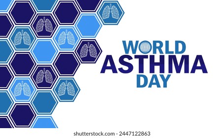 World Asthma Day wallpaper with typography. World Asthma Day, background - Powered by Shutterstock