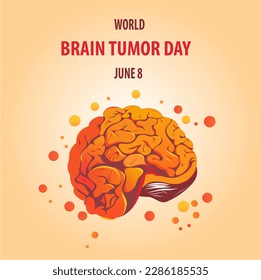 World Brain Tumor Day Vector Illustration. Suitable for greeting card, poster and banner. - Powered by Shutterstock