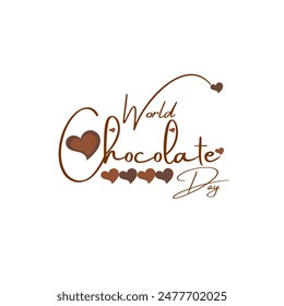 World chocolate day celebration design. A poster for world chocolate day - Powered by Shutterstock