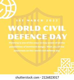 World Civil Defence Day Illustration Image