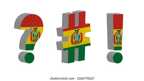 World Countries 3d Question Mark Exclamation Stock Illustration ...