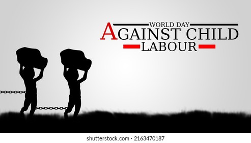 World day against child labour awareness poster background  - Powered by Shutterstock