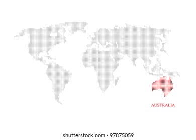World Map With Africa Highlighted Images Stock Photos Vectors Shutterstock