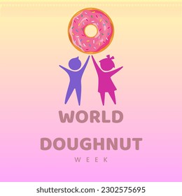 World Doughnut Week. Charity Doughnut. Children Donation - Powered by Shutterstock