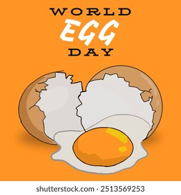 World Egg Day Illustration - A tribute to the nutritious and versatile egg, a global food staple. - Powered by Shutterstock