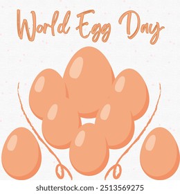 World Egg Day Illustration - A tribute to the nutritious and versatile egg, a global food staple. - Powered by Shutterstock