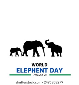 World Elephant Day. elephent day12th August  - Powered by Shutterstock