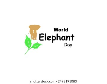 world elephent day text design illustration - Powered by Shutterstock