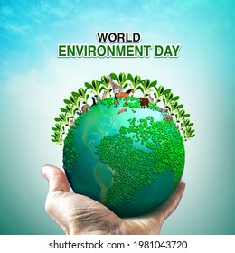 World Environment Day Innovative Poster Banner Stock Illustration ...