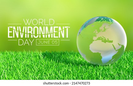 World Environment Day Is Observed Every Year On June 5, It Has Been A Flagship Campaign For Raising Awareness On Environmental Issues Emerging From Marine Pollution, Human Overpopulation. 3D Rendering