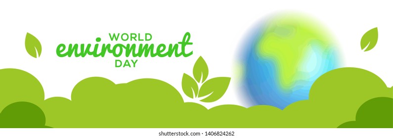 World Environment Day Poster Banner Background Stock Illustration 