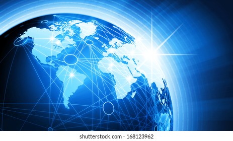 World Globe Background Concept Stock Illustration 168123962