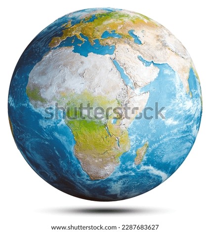 World globe planet. Elements of this image furnished by NASA. 3d rendering