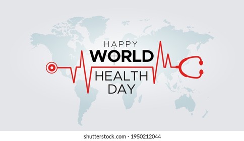 World Health Day Background With Stethoscope