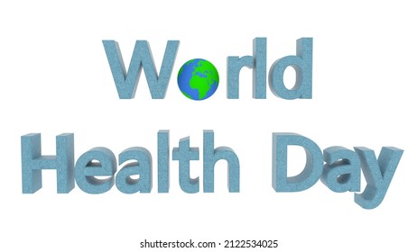 World Health Day Medical Research Healthcare Concept Intro 3d Render