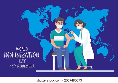 
World Immunization Day poster design - Powered by Shutterstock