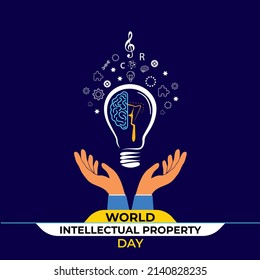 World Intellectual Property Day. Patent Rights Concept. Template for background, banner, card, poster.