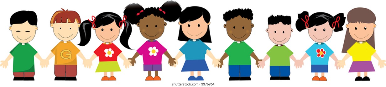 77 African american kids sharing Stock Illustrations, Images & Vectors ...