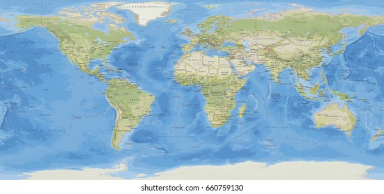 World Map Texture Global Satellite Photo Stock Photo 1784038787 ...