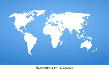 World map. 