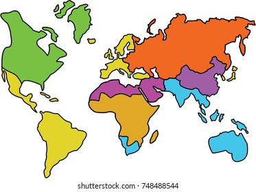 2,135 World map lines country names Images, Stock Photos & Vectors ...