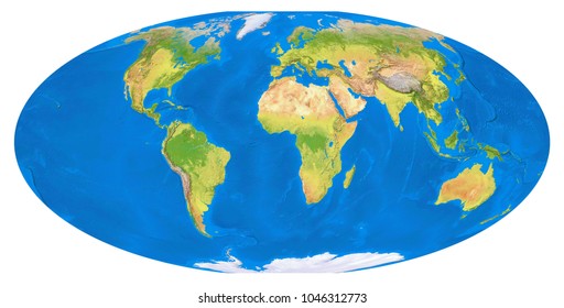 World Map 3d Rendering Stock Illustration 1046312773 Shutterstock