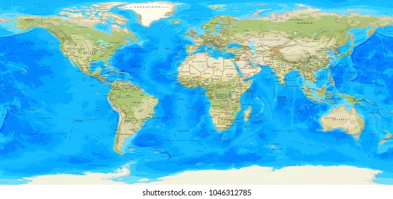 World Map Texture Global Satellite Photo Stock Photo 1784038787 ...