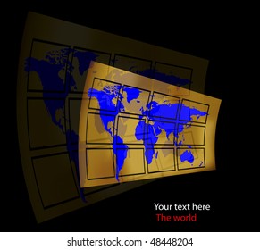 World map background