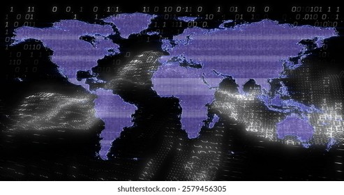 Free Stock Photo of Hacker - Silhouette Set Against Binary Coded World ...