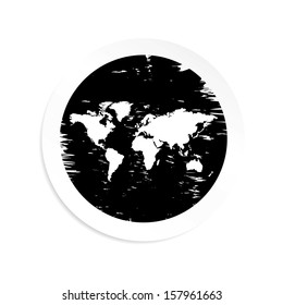 World Map Black Color Jpg Format Stock Illustration 157961663 ...