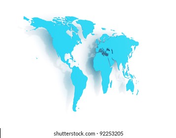 Three 3d Globes World Maps Vector Stock Vector (Royalty Free ...