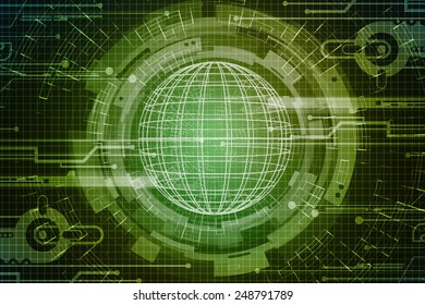 World Map Business Background