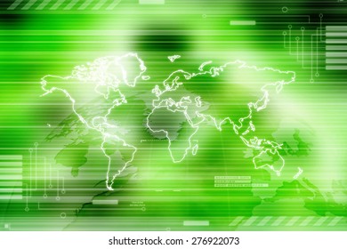 World Map Business Background