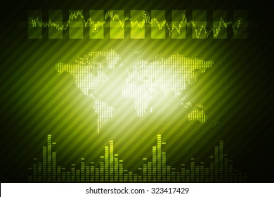World Map Business background