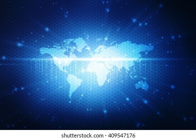 World Map Business background
