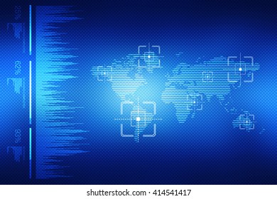 World Map Business Background Stock Illustration 414541420