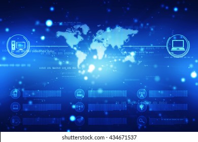 World Map Business background