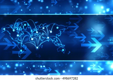 World Map Business background