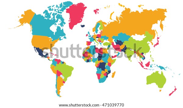 Illustration De Stock De Carte Du Monde Europe Asie