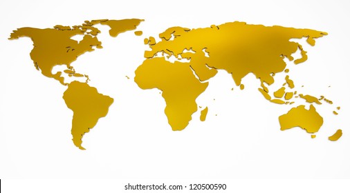 earth golden disk map