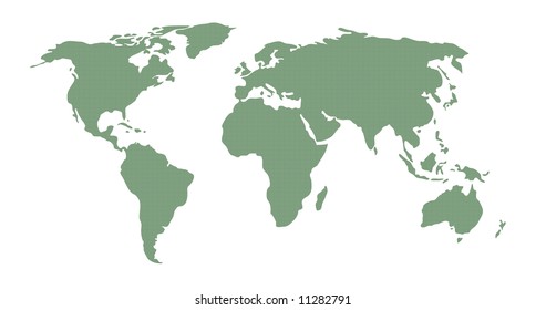 World Map Green Pattern Stock Illustration 11282791 | Shutterstock