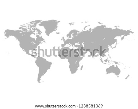 World map illustration isolated on white background