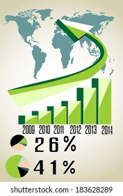 World Map and Information Graphics