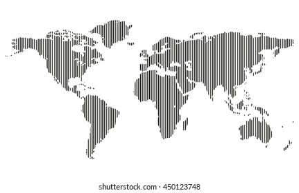 World Map Lines Pattern Stock Illustration 450123748 | Shutterstock